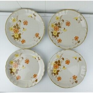 Mikasa Salad Plates Autumn Flower Interludes Pattern